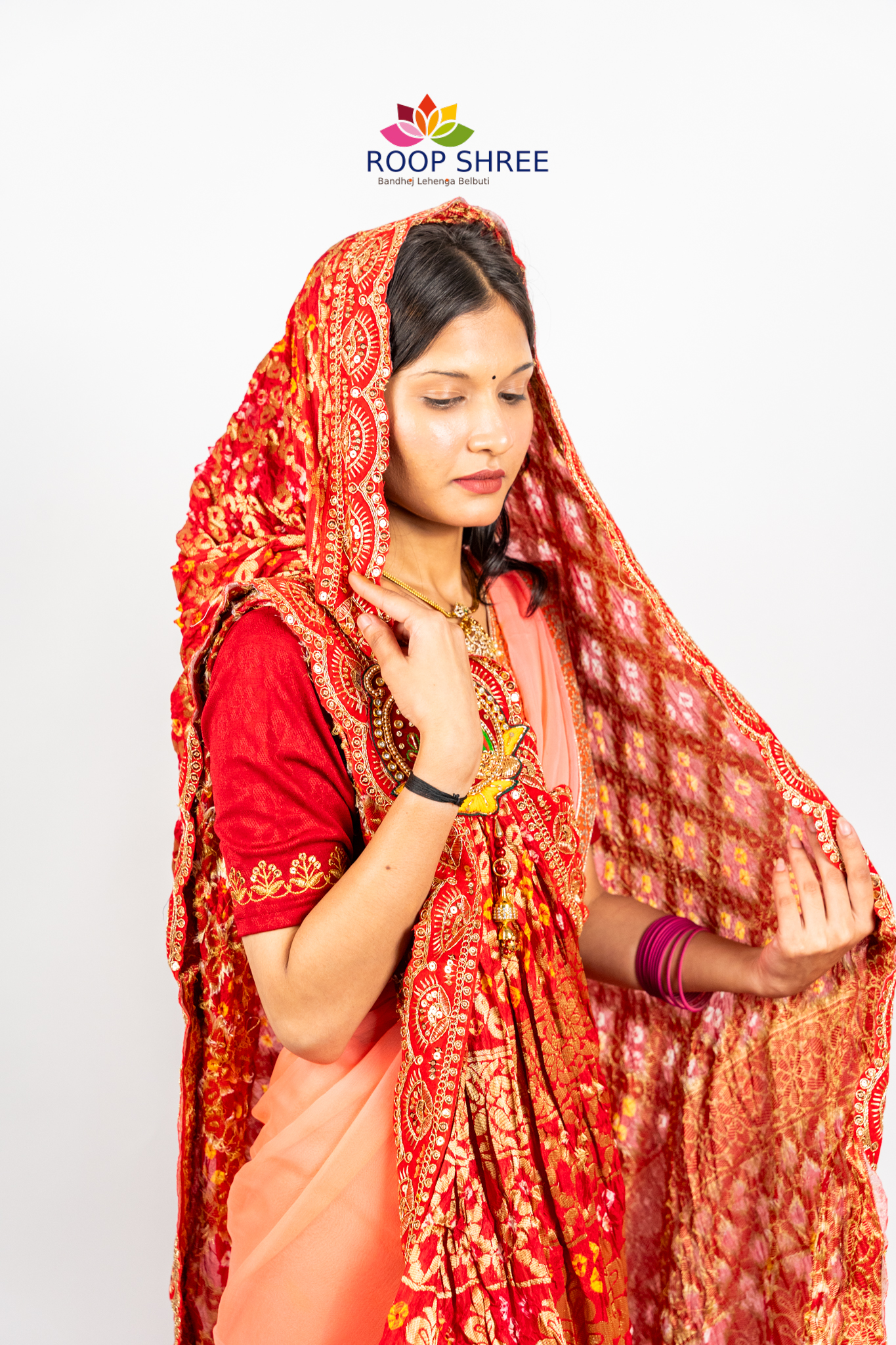 Banarasi Dupata with Peacock Design