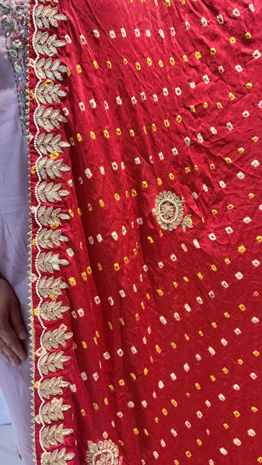 Modal Silk Saree with Cutdana Work