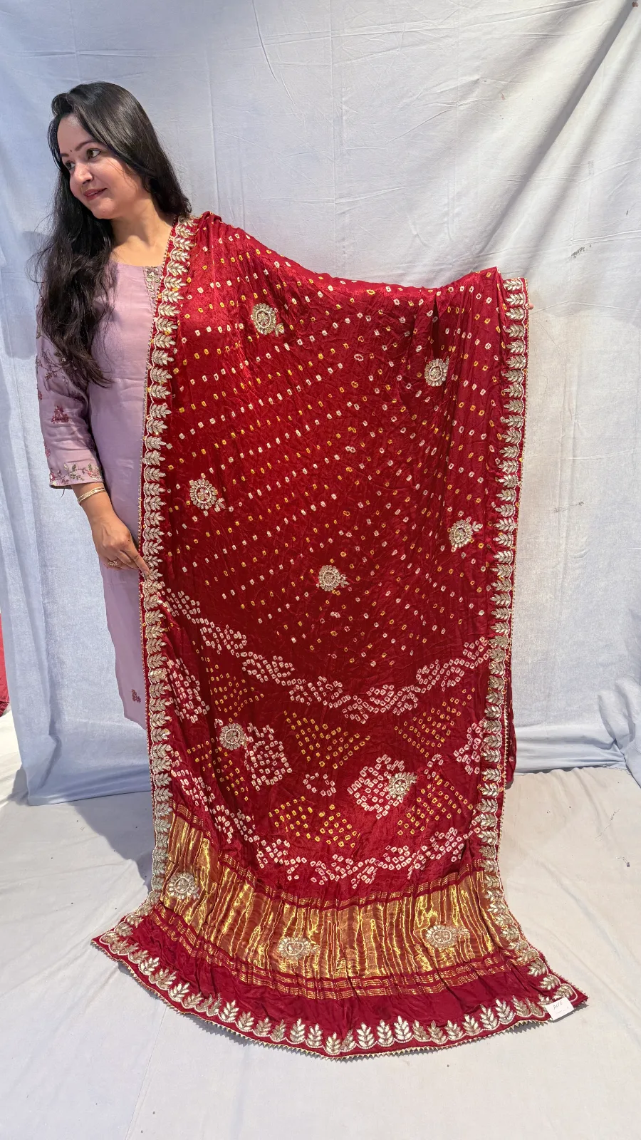 Modal Silk Saree with Cutdana Work